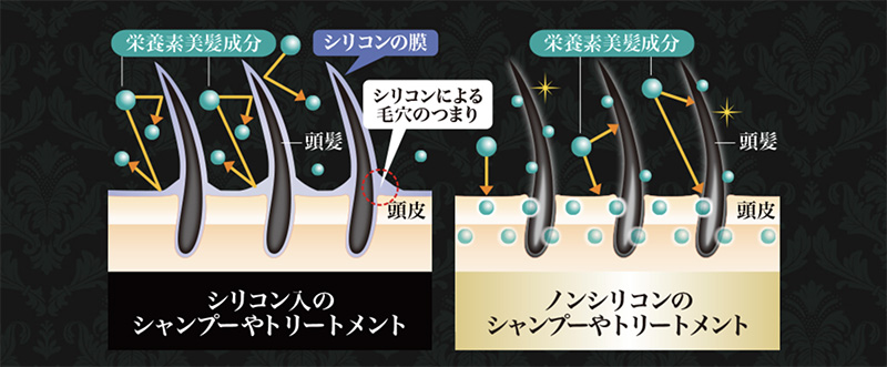 シリコンシャンプーのイメージ(イクオス公式サイトより)